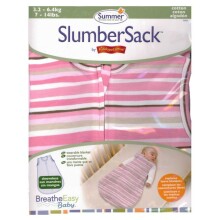 Summer Infant Breath Easy 70904 Slumber Sack - Cotton Candy - L (5-10kg) - Kokvilnas guļammaisiņš