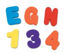 Munchkin Art. 011108 36 Letters & Numbers-Pastel