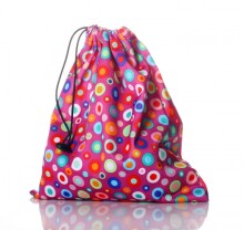 „BabyBamboo All in One“ (kelnaitės, 4 mikropluošto įdėklai, „WetBag“ krepšys) Violetinis burbulas rožinis