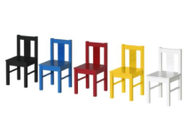 „Ikea Kritter“ 001.537.00 Medinė vaikiška kėdė su atlošu