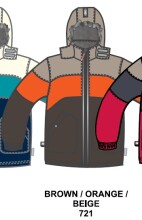 Huppa Winter 2012 Huppa Alexander Куртка для детей 200г  1104AW11 Brown/orange 721