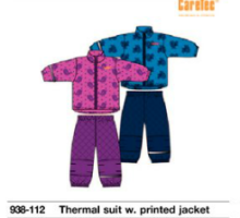 Pippi Thermo 952-142 bērnu bikses ar siksnām Winter 2012 violetā krāsa