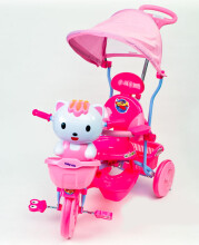 „Baby Mix Art.2001-90049“ „Hello Kitty“ interaktyvus triratukas kūdikis su stogu