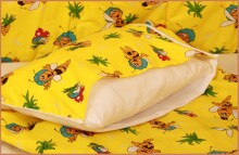 Vaikiškas miegmaišis TOMMY de LUXE 3 viename (pagalvė, miegmaišis, antklodė)