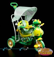 Baby Maxi HIT  The Bee интерактивный детский трехколесный велосипед с навесом (760)