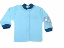 Bobas Tosiek Art.103 mėlyni braškiniai marškinėliai su spaudėmis iš 100% medvilnės (56-86)