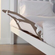 Lindam Safe and Secure Soft Bed Rail - Neutral 04447301  Drošības apmalīte gultiņai