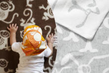 Natural Merino wool baby quilt 100x140cm Art. 0607