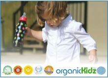 ORGANICKIDZ Eco Organic vaikiškas butelis - nerūdijančio plieno termosas (270ml)