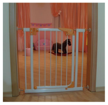 Durų apsauga 11029802 Vaikų saugos barjeras / vartai su spyna