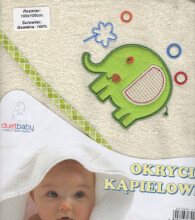 Baby Hooded Towel 100x100 Duetbaby 217