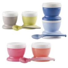Thermobaby 1659/31 Rose decorated section plates with spoon