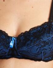 HOTmilk Chic Jet Black& Azure Blue Art.42289