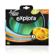 TOMMEE TIPPEE 2 decorated section plates  Explora 9m+