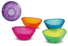 Munchkin 5 PACK MULTI-CLOURED FEEDING BOWLS