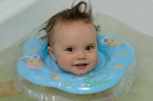 Baby Swimmer  надувной круг на шею для купания 0-24 месяцев (3-12кг) blue