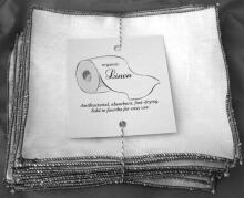La bébé Boutique Eco 100% Natural Linen Organic linen cloth wipes (L)