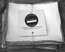 La bébé Boutique Eco 100% Natural Linen Organic linen cloth wipes Dabīga lina pleca multifukcionāla salvete 1 gb. (L)