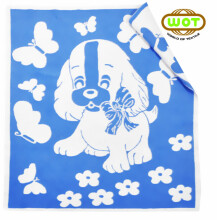 WOT ADXS 003/1074 ŠUNIS Aukštos kokybės vaikiška medvilninė antklodė (antklodė) 100x118 cm