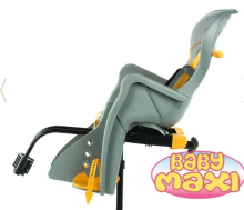 Baby Maxi Safe Seat 815 PREMIUM 2013 pelēks & dzeltens velosipēda sēdeklītis uz rāmja bērniem no 9 mēn. līdz 7 gadiem