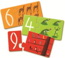 Djeco Art.DJ08151 Number Puzzle Duo by Djeco