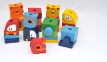 DJECO Развивающая деревянная игрушка Crearoul (34 шт.) DJ06315