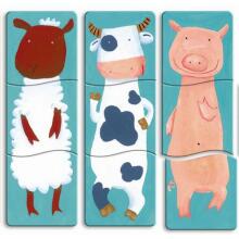 DJECO Wooden Puzzles 1.2.3. Animo DJ01551