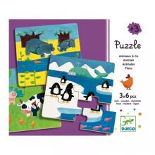 DJECO Wooden Puzzles DuoAnimo DJ01552