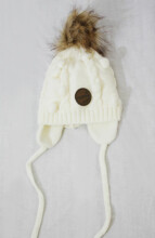 Huppa '17 Macy Art.83570000-60002 Теплая вязанная шапочка для деток с хлопковой подкладкой (р.XXS-S)