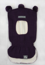 Huppa '14 Coco Purple Art. 8507AW kūdikių megztas žiemos kepurės gaubtas su medvilniniu pamušalu (XS-M)