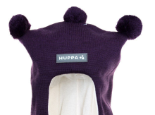 Huppa '14 Coco Purple Art. 8507AW Mazuļu adīta ziemas cepure kapuce ar kokvilnas oderi  (XS-M)