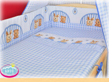  MimiNu Kokvilnas gultas veļas komplekts no 4 daļām ar kantīti 135x100