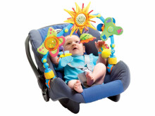 Mažytė meilės saulėta lanksti pasivaikščiojimo arka. TL1060210 spalvinga žaislų arka vežimėliams, lovoms ir automobilių sėdynėms