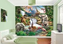 „Walltastic Jungle Adventure“ klasikinis menas. 41776 Vaikų sienų fototapetai
