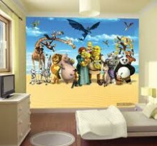 „Walltastic DreamWorks Compilation“ licencijuota vaikų siena