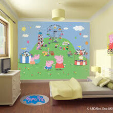 „Walltastic Peppa Pig“ licencijuota vaikų siena