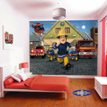 „Walltastic Fireman Sam“ licencijuota vaikų siena