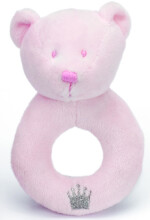 Teddykompaniet 5181 Prince/Princess, Rattle Pink Погремушка в подарочной упаковке, розовая