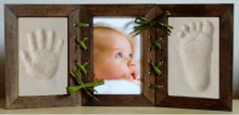 Art for baby hand and foot print  Frame with memory prints