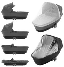 Maxi Cosi '18 Mura Foldable Carrycot Black Raven Art.57545 Люлька для колясок