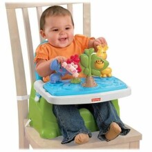 „Fisher Price“ užimtas kūdikių stiprintuvas „Discover n 'Grow Art“. X6835 Interaktyvi kėdutė valgantiems ar žaidžiantiems kūdikiams