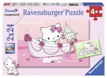 „Ravensburger Puzzle“ 090495V „Hello Kitty“ dėlionės 2x24vnt.
