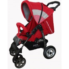 Aga Design Digital  Детская Спортивная коляска с надувными колёсами Red