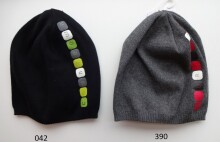 LENNE '14 - Denver art.14280 (52-56 cm) Knitted cap Вязанная детская хлопковая шапка на завязочках, цвет 390