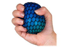Squishy mesh ball Art.100541 Мягкий шарик наполненный силиконовым, резиновым покрытием