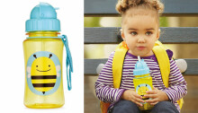 „SkipHop Zoo Straw Bottle 2663“ geriamasis butelis „Biz Biz Ladybug“