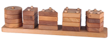 Eco Toys Art.30017 Комплект Развивающих деревянных пирамидок - Пять братьев