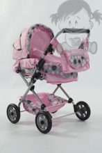 Tako lėlių vežimėlis Art.WL4-01 Klasikinis lėlių vežimėlis su krepšiu