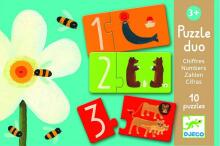 Djeco Art.DJ08151 Number Puzzle Duo by Djeco