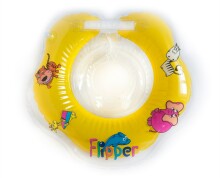 Flipper Art.FL002 Plaukimo žiedas kūdikiams (pripučiamas žiedas ant kaklo maudynėms) 0 -24 mėnesiai (3-18 kg apkrovoms).